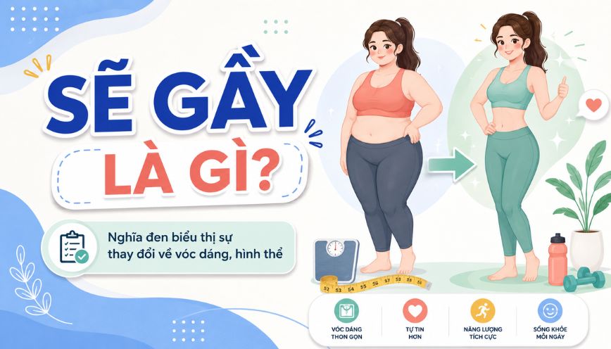 Nghĩa đen biểu thị sự thay đổi về vóc dáng hình thể