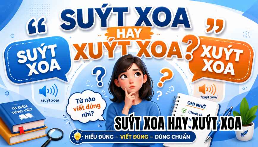 Suýt xoa hay xuýt xoa