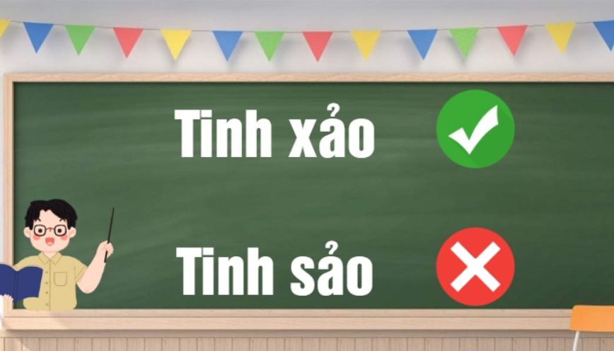 “Tinh sảo” là cách viết sai hoàn toàn