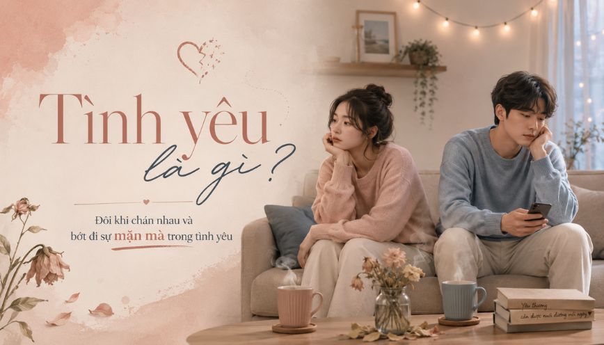 Đôi khi chán nhau và bớt đi sự mặn mà trong tình yêu