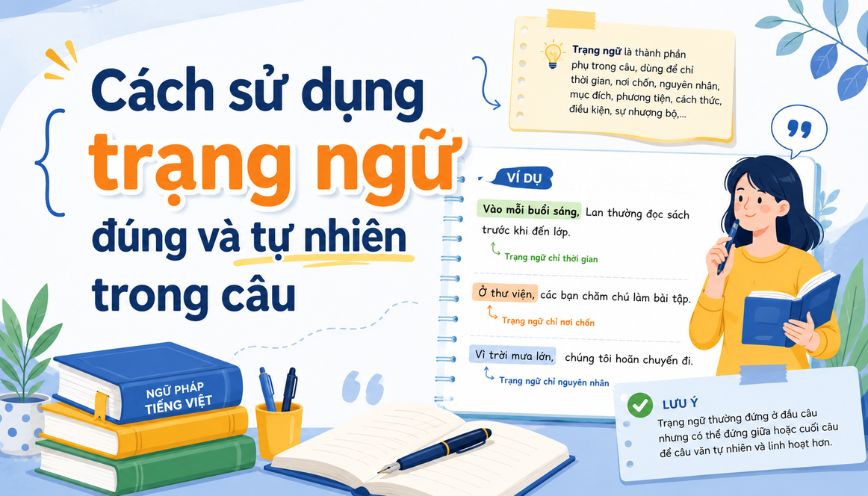 Cách sử dụng trạng ngữ đúng và tự nhiên trong câu