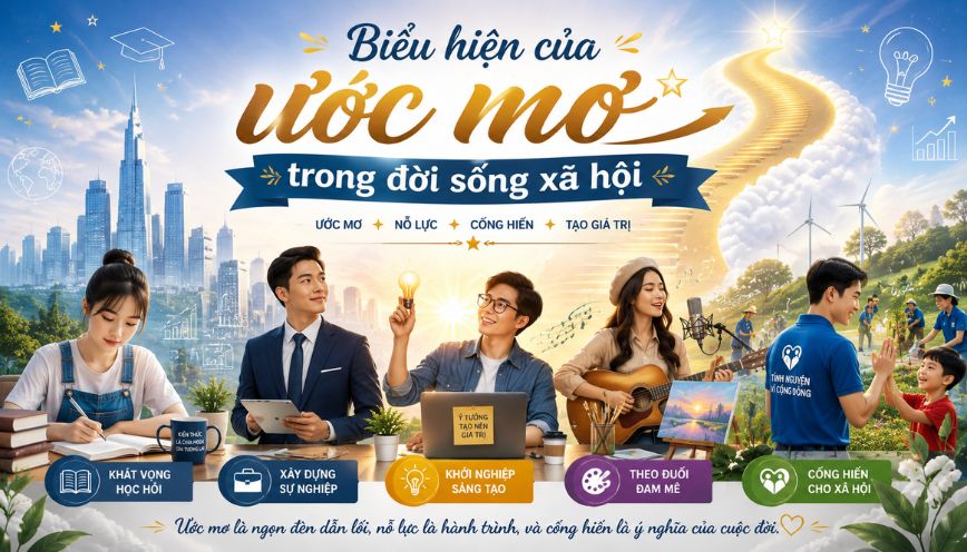 Biểu hiện của ước mơ trong đời sống xã hội