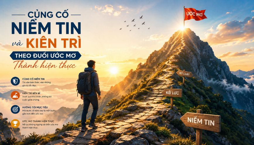 Củng cố niềm tin và kiên trì theo đuổi ước mơ thành hiện thực