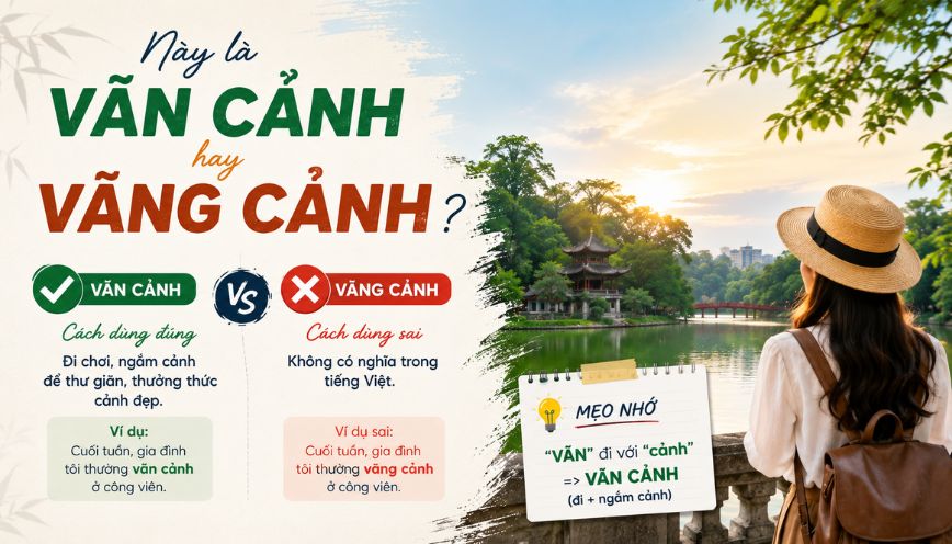 Ví dụ sử dụng từ đúng chính tả và phù hợp