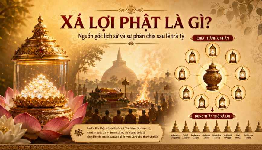 Nguồn gốc lịch sử và sự phân chia sau lễ trà tỳ