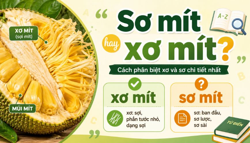 Cách phân biệt xơ và sơ chi tiết nhất