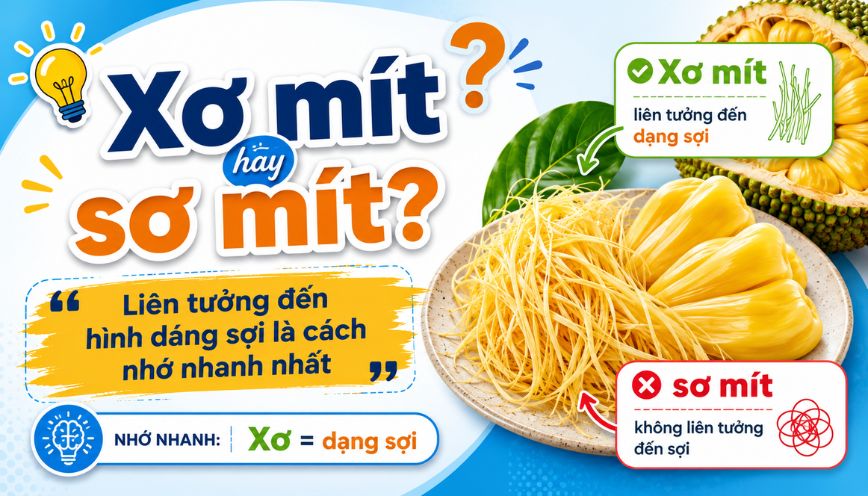 Liên tưởng đến hình dáng sợi là cách nhớ nhanh nhất