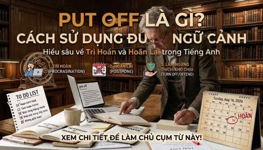 Put off là gì? Cách sử dụng từ put off đúng ngữ cảnh