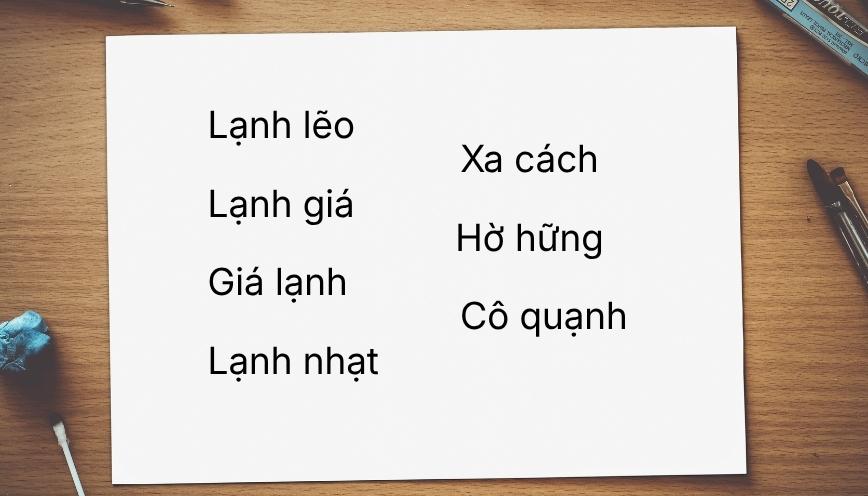 Tổng hợp các từ trái nghĩa với ấm áp