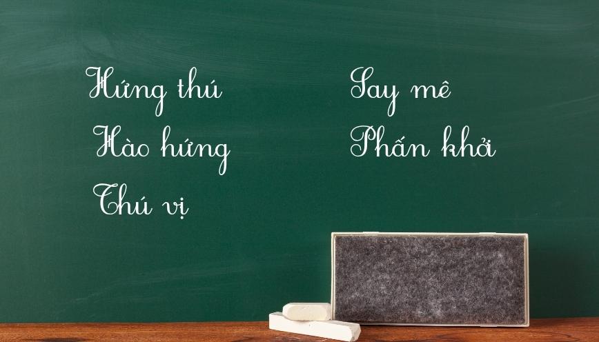Các từ đồng nghĩa với “thích thú”