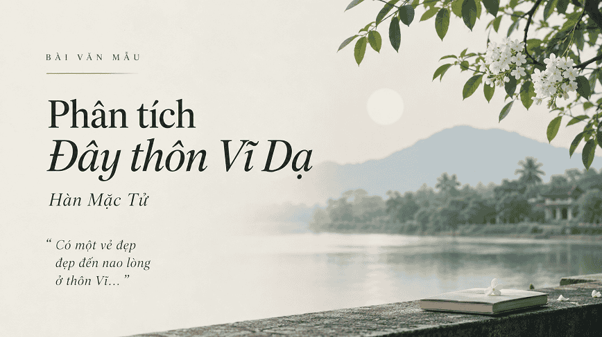 Bài văn mẫu phân tích đây thôn vĩ dạ