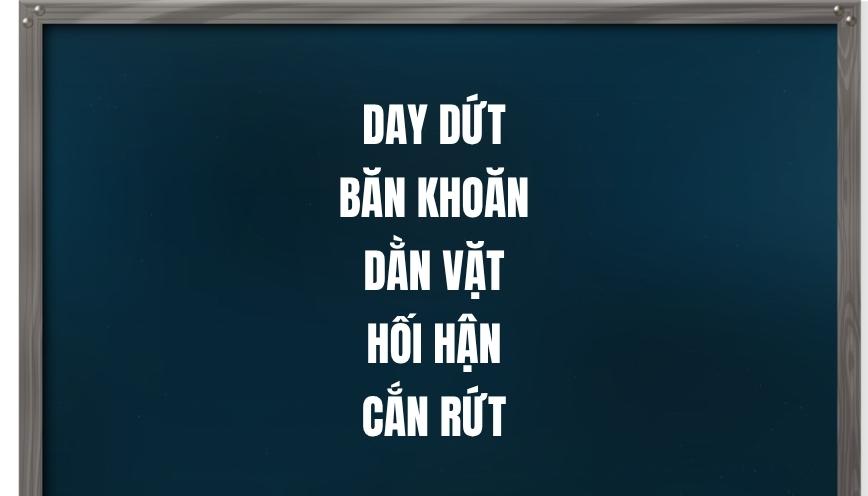 Từ đồng nghĩa với áy náy