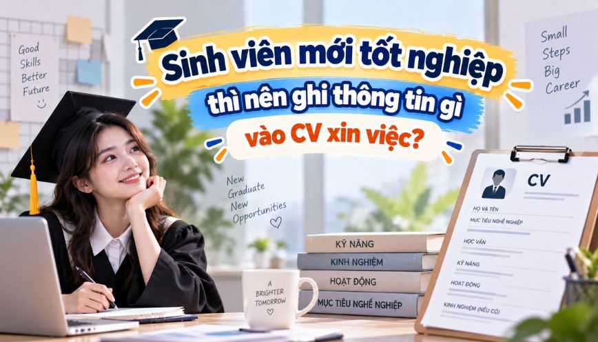 Sinh viên mới tốt nghiệp thì nên ghi thông tin gì vào CV xin việc?