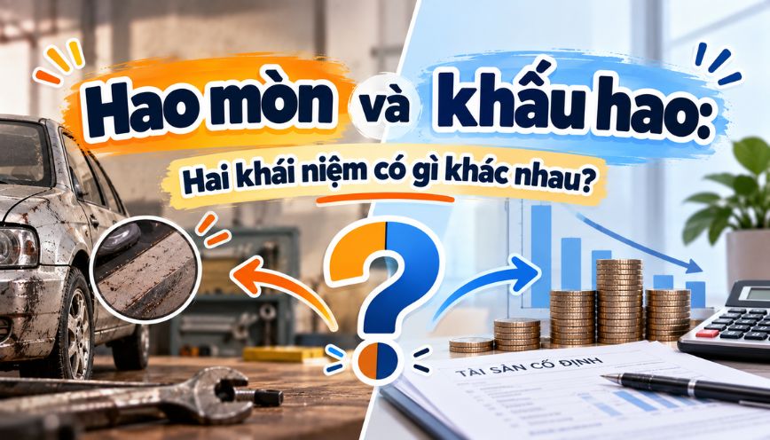 Hao mòn và khấu hao: Hai khái niệm có gì khác nhau?