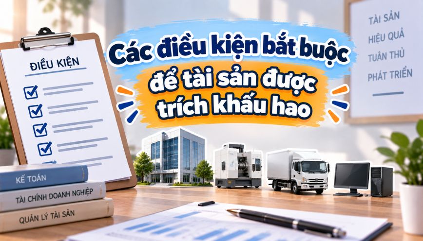 Các điều kiện bắt buộc để tài sản được trích khấu hao