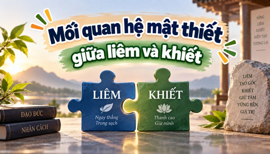 Mối quan hệ mật thiết giữa liêm và khiết