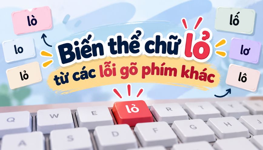 Biến thể chữ lỏ từ các lỗi gõ phím khác