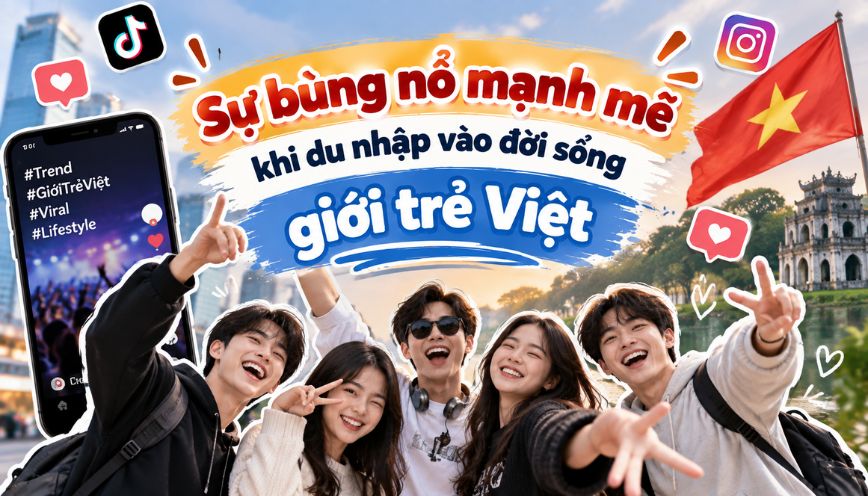 Sự bùng nổ mạnh mẽ khi du nhập vào đời sống giới trẻ Việt