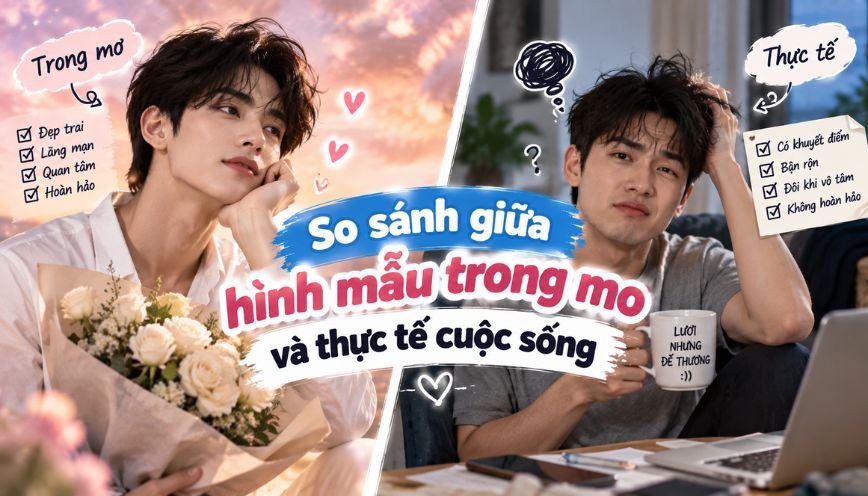 So sánh giữa hình mẫu trong mơ và thực tế cuộc sống