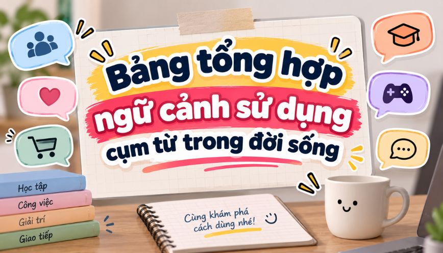 Bảng tổng hợp ngữ cảnh sử dụng cụm từ trong đời sống