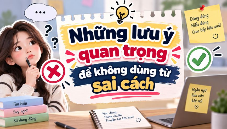 Những lưu ý quan trọng để không dùng từ sai cách