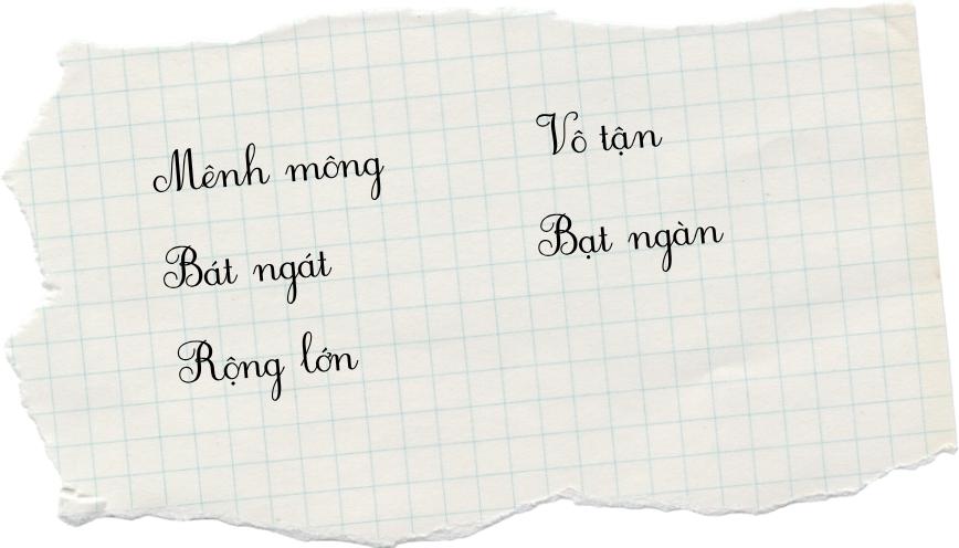 Từ đồng nghĩa với bao la