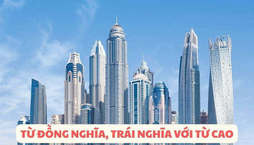 Từ đồng nghĩa, trái nghĩa với từ cao theo ngữ cảnh