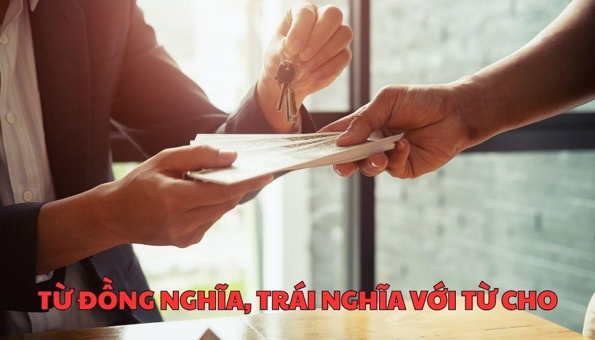 Tìm hiểu đúng từ đồng nghĩa, trái nghĩa với từ cho