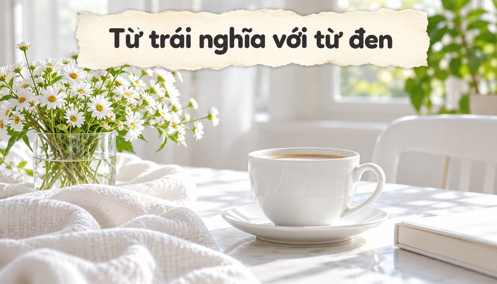 Từ trái nghĩa với từ đen