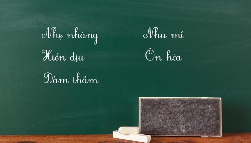 Từ đồng nghĩa với dịu dàng