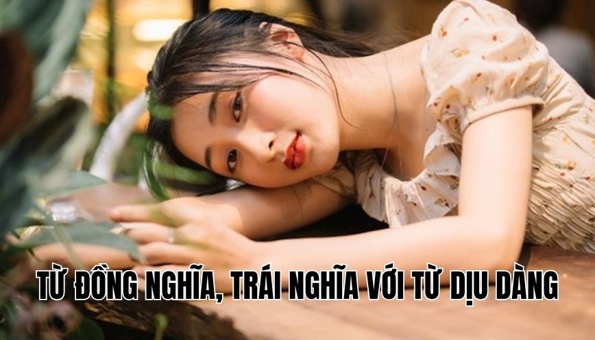 Từ đồng nghĩa, trái nghĩa với từ dịu dàng