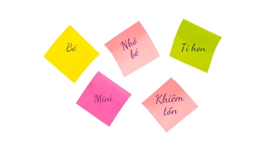 Từ đồng nghĩa với “nhỏ”