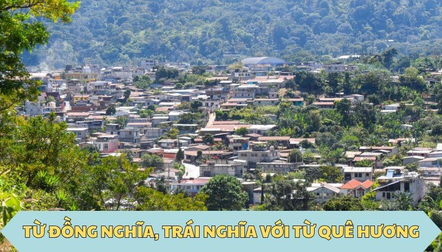 ​Từ đồng nghĩa, trái nghĩa với từ quê hương