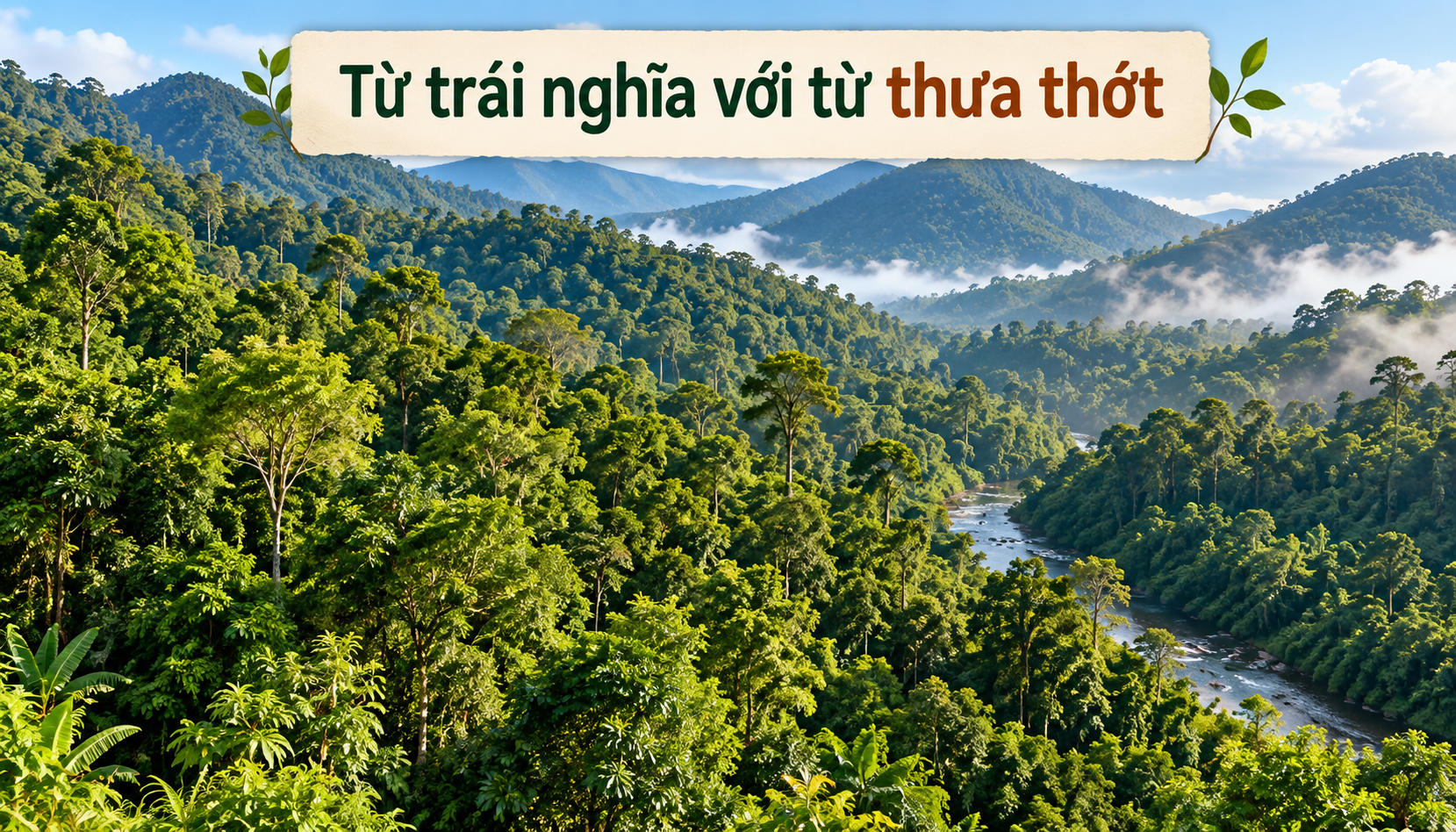 Từ trái nghĩa với thưa thớt