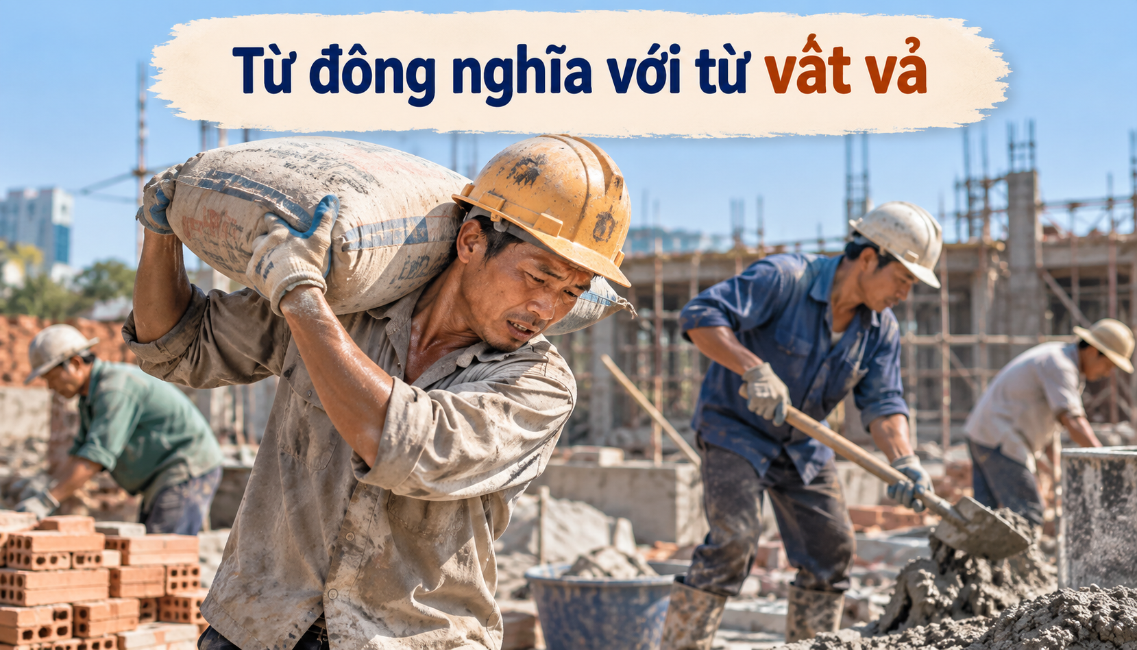 Từ đồng nghĩa với từ vất vả