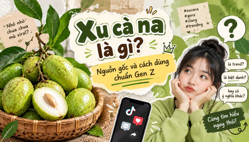 Xu cà na là gì? Nguồn gốc và cách dùng chuẩn Gen Z